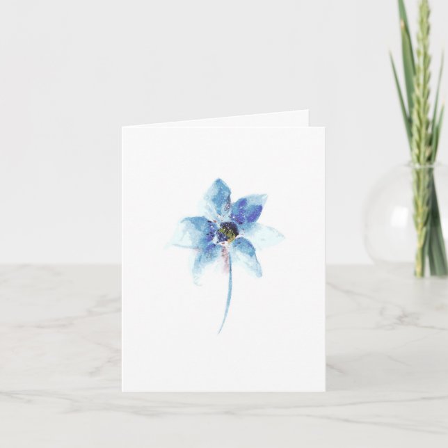 Gute Blume Aquarell Karte (Vorderseite)