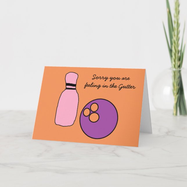 Gute Bowling Karte (Vorderseite)