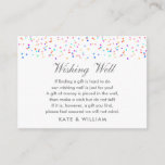 Gute bunte Rainbow Confetti Wedding Begleitkarte<br><div class="desc">Mit hübschen bunten Regenbogen-Konfetti kann diese schicke,  moderne,  minimalistische Hochzeitskarte,  die gut Gehäuse-Karte wünscht,  mit Ihrer besonderen Botschaft und Namen personalisiert werden! Entwickelt von Thisisnotme©</div>