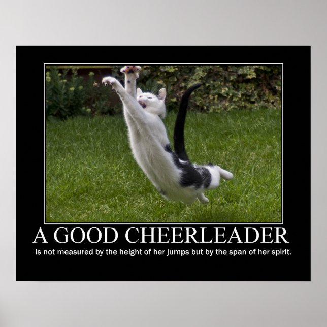 Gute Cheerleader Cat Artwork Poster (Vorne)