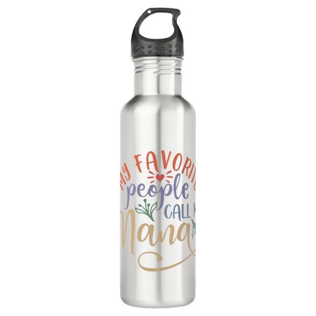 Gute Design-Idee für Oma Edelstahlflasche (Vorderseite)