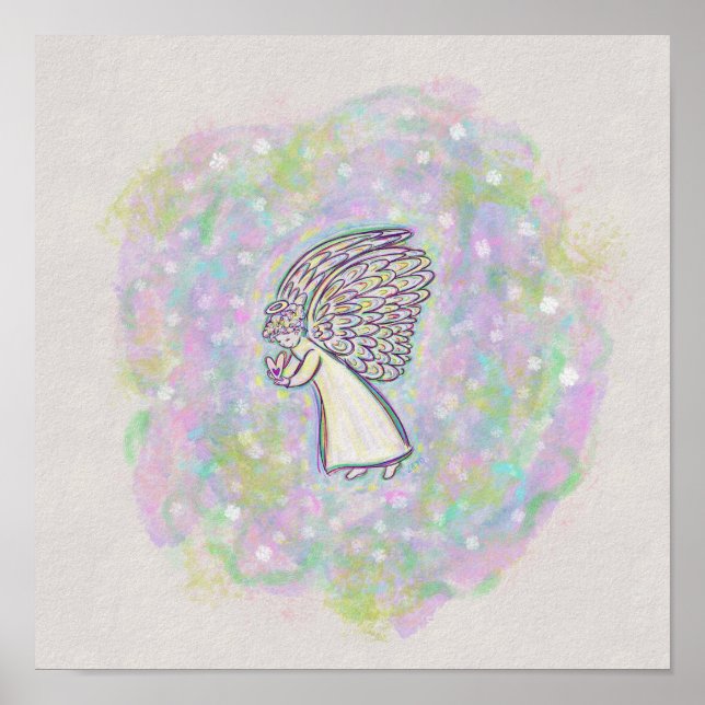 Gute Dinge Guardian Angel Art Print Poster (Vorne)