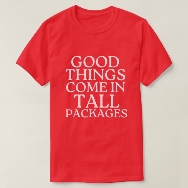 Gute Dinge kommen in großen Paketen Funny Christma T-Shirt (Design vorne)