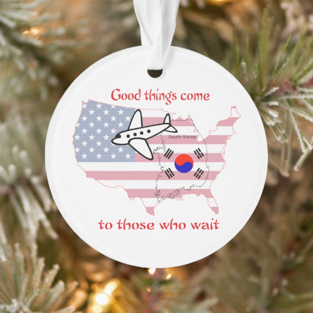 Gute Dinge kommen - koreanische Adoption Ornament (Baum)
