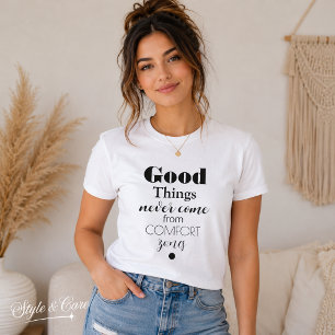 "Gute Dinge kommen nie aus den COMFORT-Zonen."- Tri-Blend Shirt