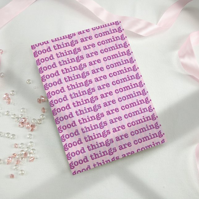 Gute Dinge kommen. Postkarte (Von Creator hochgeladen)