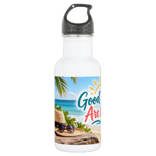 Gute Dinge Kommen Strand Inspiration Edelstahlflasche