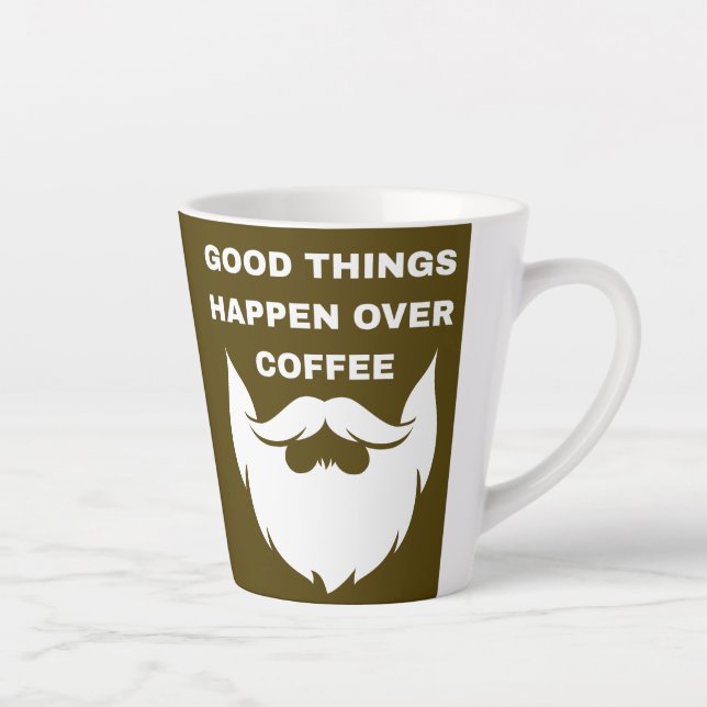 Gute Dinge passieren beim Kaffee Milchtasse (Rechts)