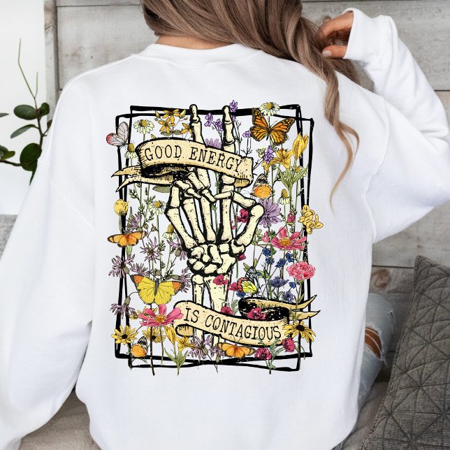 Gute Energie positive Vibes Inspiration Sweatshirt (Von Creator hochgeladen)