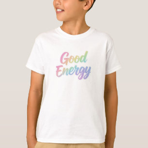 Gute Energie Positive Zitat-Typografie-Design T-Shirt