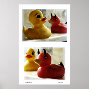 Gute Enten-schlechtes Enten-Plakat Poster