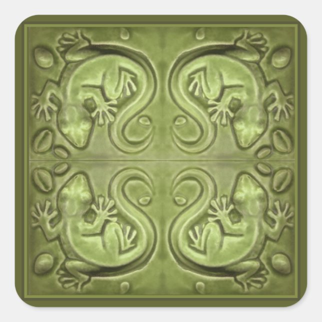 Gute Ergebnisse Lizard Tiles Stickers (Vorderseite)