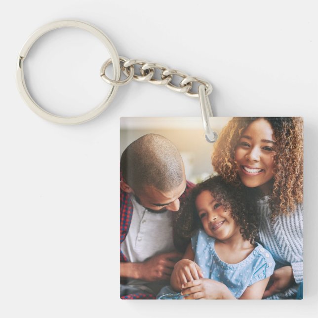 Gute Familie mit drei Schlüsselanhängern (Vorderseite)