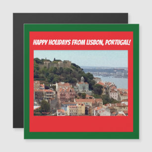 Gute Ferien aus Lissabon, Portugal! Magnetkarte