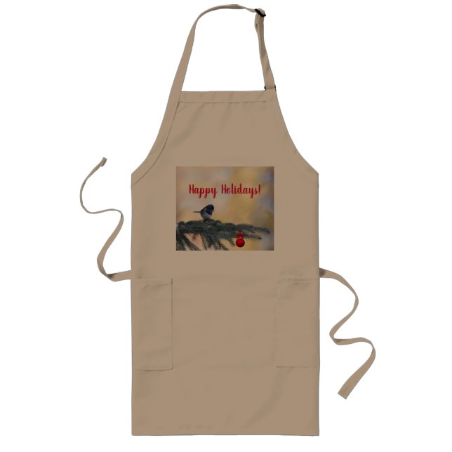 "Gute Ferien!" Backen! Lange Schürze (Vorne)