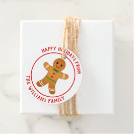 Gute Ferien! Gingerbread Man Christmas Geschenkanhänger