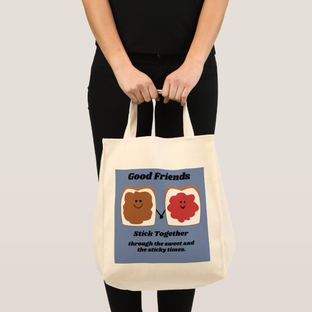 Gute Freunde Niedlicher Cartoon Design Tragetasche (Vorderseite (Produkt))