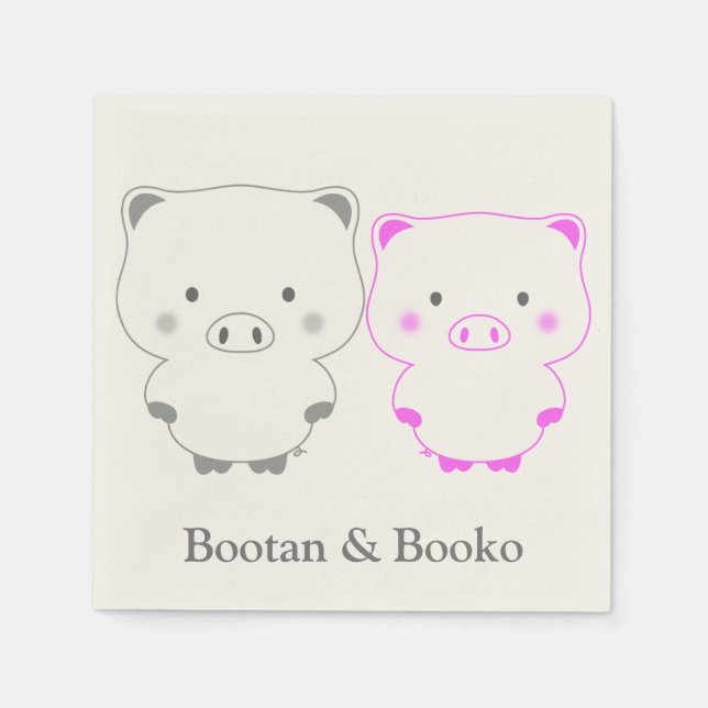 Gute Freunde Serviette (Vorderseite)