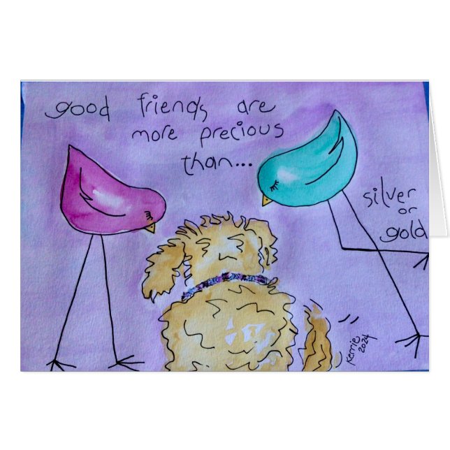 Gute Freunde sind Wertvoll (Vorderseite (Horizontal))