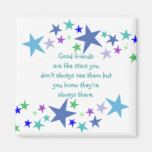 Gute Freunde sind wie Sterne kundenspezifisches Magnet