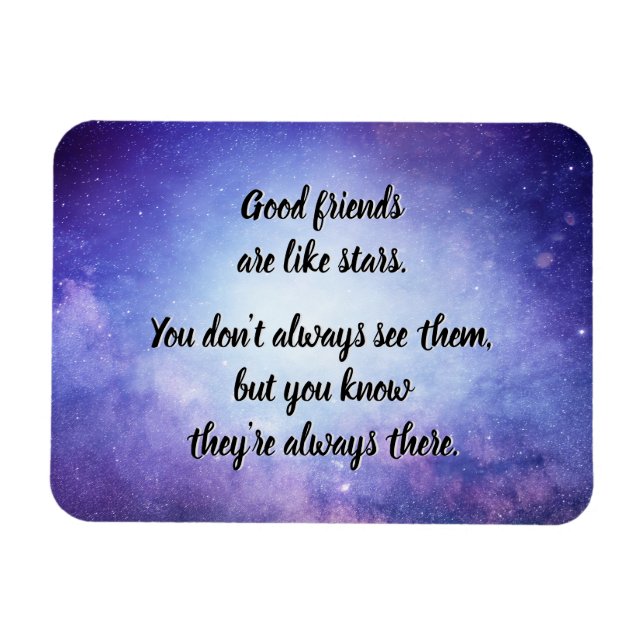 Gute Freunde sind wie Sterne Magnet (Horizontal)
