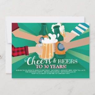 Gute Freunde und Biere Einladung