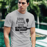 Gute Freunde Wein Verkostung Reise Flasche