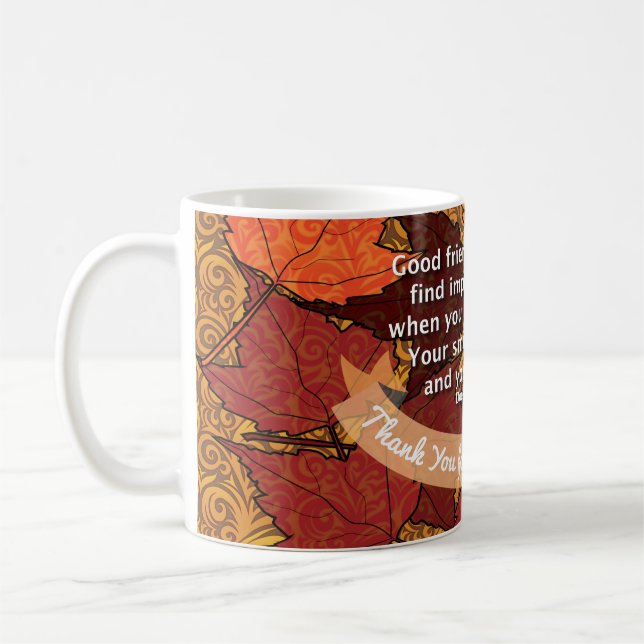 Gute Freunde zitieren Kaffeetasse (Links)