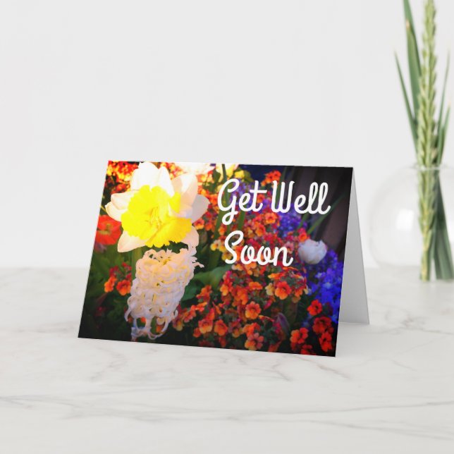 Gute Frühlingsblumen #2 Karte (Vorderseite)