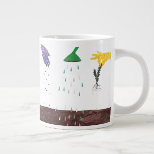 Gute Gartensaison Gardener Illustration Jumbo-Tasse