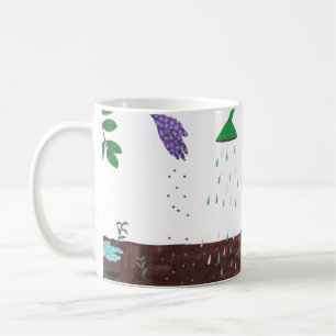 Gute Gartensaison   Gardener Illustration Kaffeetasse