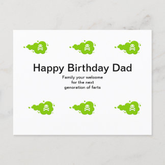 Gute Geburtstagskarte für einen Vater Postkarte