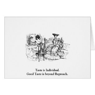 Gute Geschmack-Postkarte