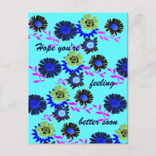 Gute Gesundheit bald Postkarte