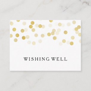 Gute Gold Foil Glitzer Lights Begleitkarte