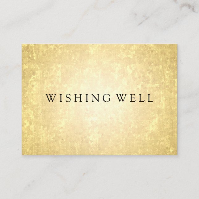 Gute Gold Foil Look Stars Confetti Begleitkarte (Vorderseite)