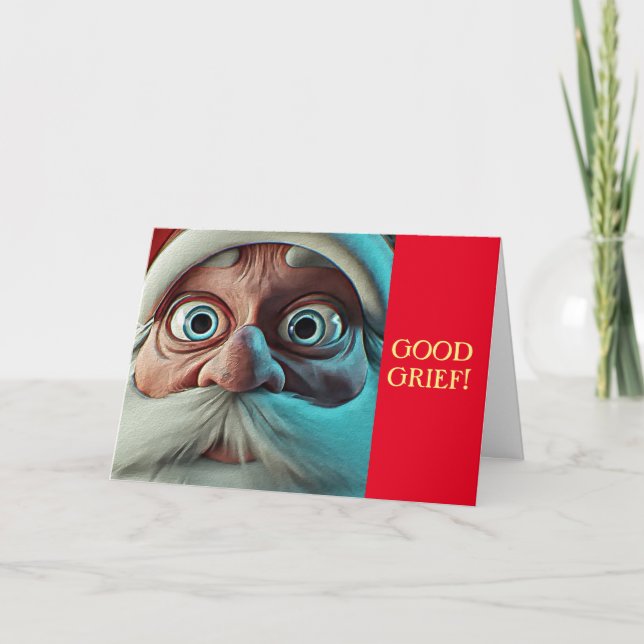 GUTE GRIEF SANTA CHRISTMAS KARTE FÜR JEDEN (Vorderseite)