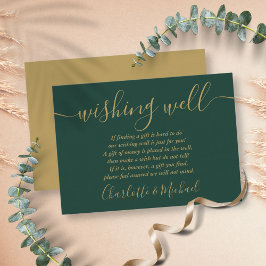 Gute Grün- und Goldhochzeit Begleitkarte