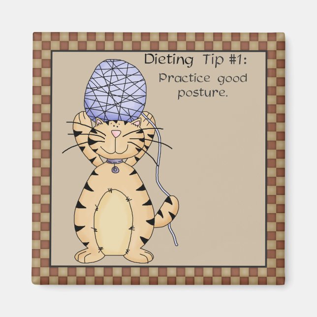 Gute Haltung - Kühlschrankmagnet (Vorne)