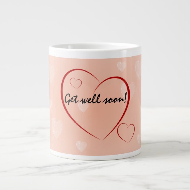 Gute Herzen Jumbo-Tasse (Vorderseite)