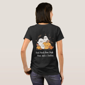 Gute Herzen leuchten heller als Kürbislaternen. T-Shirt