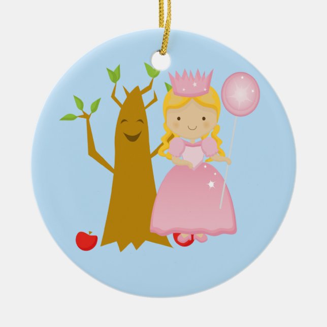 Gute Hexe neben dem Vortrag Tree Weihnachtsschmuck (Vorne)
