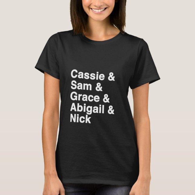 Gute Hexe-Stempel-Charaktere: Cassie, Sam, Anmut T-Shirt (Vorderseite)