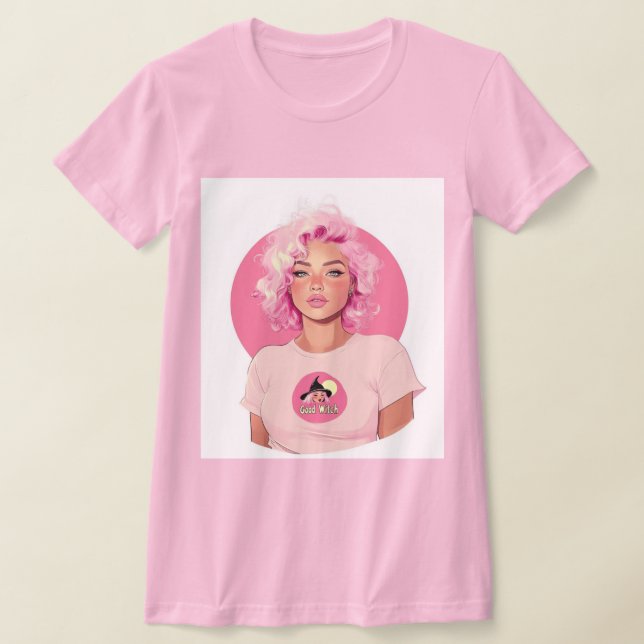 Gute Hexe! T-Shirt (rosa) (Ablage )