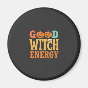 Gute Hexen Energie Halloween Kürbis Design_1 Magnet