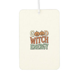Gute Hexen Energie Vintage Halloween Vektor Design Autolufterfrischer