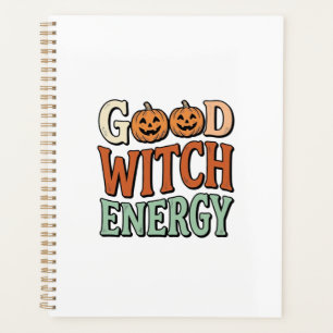 Gute Hexen Energie Vintage Halloween Vektor Design Planer