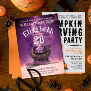 Gute Hexen Night Out Chic Tränke Cauldron Party Einladung