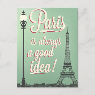 Gute Idee Paris Vintage Postkarte
