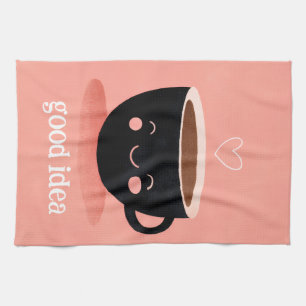Gute Idee Süße Kaffeetasse Küchenhandtuch Minima Geschirrtuch